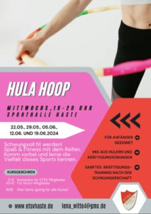 Mehr über den Artikel erfahren Ab 22.05.2024 Hula Hoop